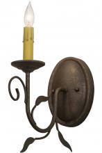 Meyda White 155857 - 5&#34;W Bordeaux Wall Sconce