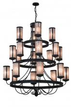Meyda White 156557 - 60&#34;W Nehring 20 LT Three Tier Chandelier
