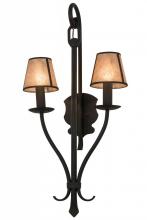 Meyda White 156881 - 20&#34;W Nehring 2 LT Wall Sconce