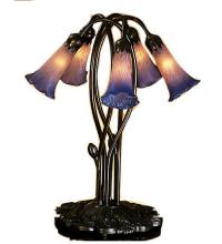Meyda White 15856 - 17&#34; High Pink/Blue Pond Lily 5 Light Accent Lamp