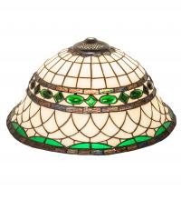 Meyda White 160087 - 16&#34; Wide Tiffany Roman Shade
