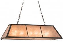Meyda White 160613 - 48&#34;L Tri-Panel Oblong Pendant