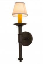 Meyda White 160719 - 5&#34;W Amada Wall Sconce