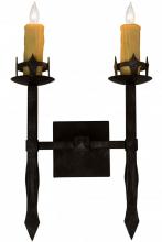 Meyda White 160895 - 14.5&#34;W Castilla 2 LT Wall Sconce