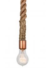 Meyda White 160905 - 5&#34;W Rope Mini Pendant