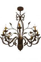 Meyda White 162407 - 36&#34; Wide Bordeaux 8 Light Chandelier