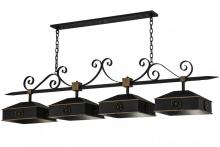 Meyda White 164063 - 78&#34;L Stefano 4 LT Island Pendant