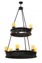 Meyda White 166993 - 48&#34;W Lorenzo 9 LT Two Tier Chandelier