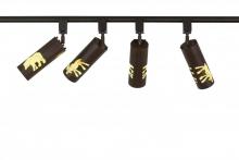 Meyda White 169789 - 96&#34;L Moose & Black Bear 4 LT Track Lighting