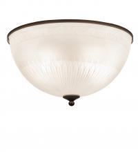 Meyda White 170708 - 18&#34; Wide Ovum Aquinum Flushmount
