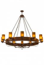 Meyda White 170763 - 72&#34;W Parnella 12 LT Chandelier