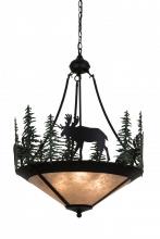 Meyda White 173130 - 24&#34;W Wandering Moose Inverted Pendant