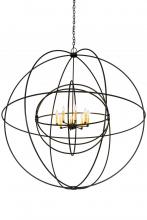Meyda White 175340 - 60&#34; Wide Atom Enerjisi 8 Light Chandelier