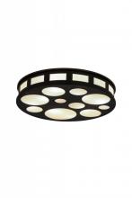 Meyda White 175885 - 30&#34; Wide Geo Flushmount