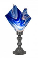Meyda White 176784 - 14&#34; High Handkerchief Curacao Swirl Accent Lamp