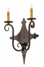 Meyda White 177298 - 12&#34;W Angelique 2 LT Wall Sconce