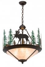 Meyda White 177721 - 24&#34;W Wandering Moose Inverted Pendant