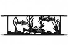 Meyda White 179785 - 94.5&#34;W Neversink Bridge Trout Decor