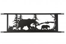 Meyda White 179786 - 94.5&#34;W Neversink Bridge Black Bear Decor