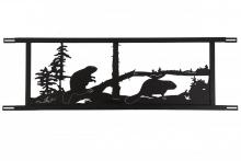 Meyda White 179787 - 94.5&#34;W Neversink Bridge Beaver Decor