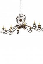 Meyda White 180340 - 68&#34;L Christabel 10 LT Chandelier