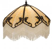 Meyda White 182160 - 19&#34;W Regina Fringed Shade