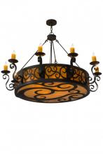 Meyda White 182230 - 56&#34; Wide Delano 10 Light Chandelier