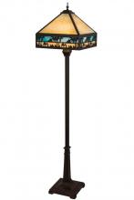 Meyda White 182377 - 67.5&#34;H Camel Mission Floor Lamp
