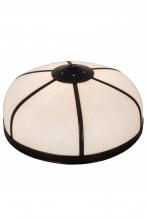 Meyda White 182604 - 18&#34; Wide Arts & Crafts Dome Shade