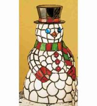 Meyda White 18471 - 14&#34; High Snowman Accent Lamp