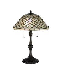Meyda White 18728 - 25&#34;H Diamond & Jewel Table Lamp