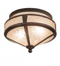 Meyda White 189636 - 13&#34; Wide Simple Mission Flushmount