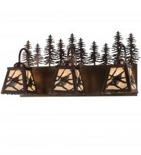 Meyda White 190057 - 28&#34; Wide Spruce Pine 3 Light Vanity Light