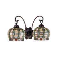 Meyda White 19014 - 18.5&#34;W Jeweled Basket 2 LT Wall Sconce