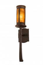 Meyda White 190725 - 5&#34;W Beartooth Wall Sconce