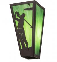Meyda White 190935 - 6&#34; Wide Golf Wall Sconce