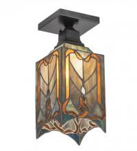 Meyda White 192693 - 5.5&#34;W Cottage Mission Flushmount