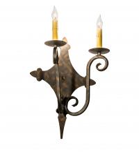 Meyda White 193326 - 12&#34; Wide Angelique 2 Light Wall Sconce