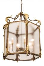 Meyda White 194570 - 34&#34;W Ganser Lantern Pendant