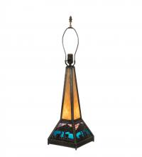 Meyda White 19496 - 19&#34; High Deer Lodge Lighted Table Base