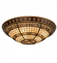 Meyda White 195918 - 28&#34; Wide Shell and Ribbon Flushmount