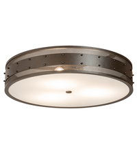 Meyda White 201754 - 30&#34; Wide Nolan Flushmount
