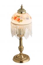 Meyda White 202647 - 6&#34; Wide Roussillon Rose Bouquet Table Lamp
