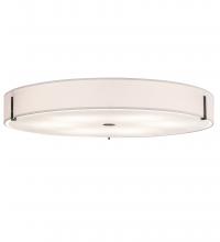 Meyda White 203384 - 30&#34; Wide Cilindro Textrene Flushmount