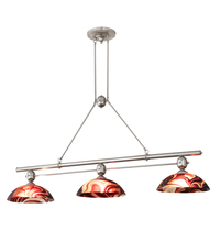 Meyda White 205150 - 70&#34; Long Deco Ball 3 Light Cabernet Swirl Island Pendant