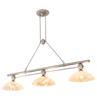 Meyda White 212299 - 70&#34; Long Deco Ball 3 Light Cognac Swirl Island Pendant