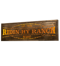Meyda White 214361 - 79&#34; Wide Ridin Hy Personalized Sign