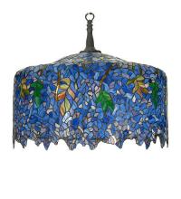 Meyda White 21936 - 30&#34;W Tiffany Wisteria Pendant