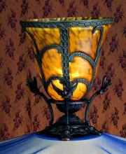 Meyda White 22095 - 13&#34; High Castle Bell Accent Lamp