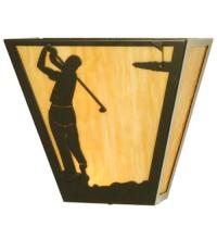Meyda White 22167 - 13&#34;W Golf Wall Sconce